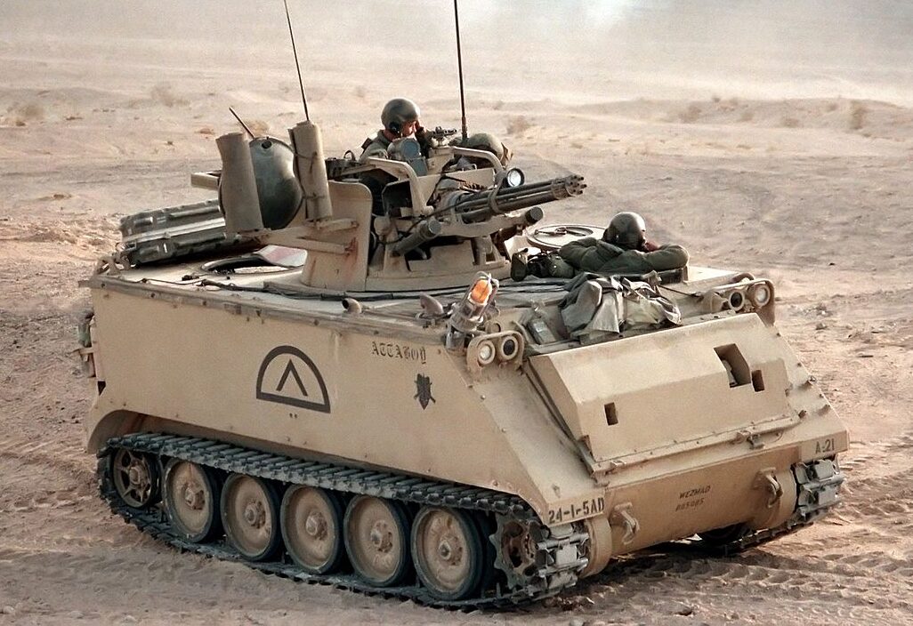 M163 Vulcan on Armored Personnel Carrier