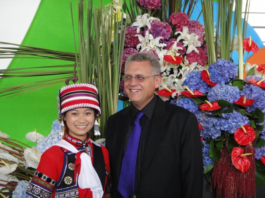 Tom Vail at Kunming Flower Show