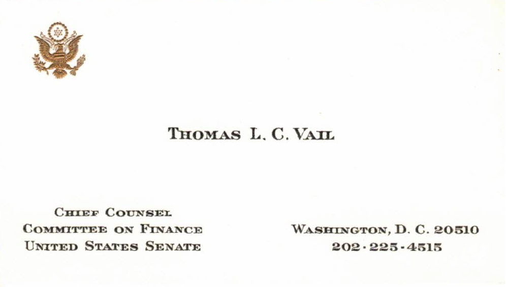 Finance Committee Business Card